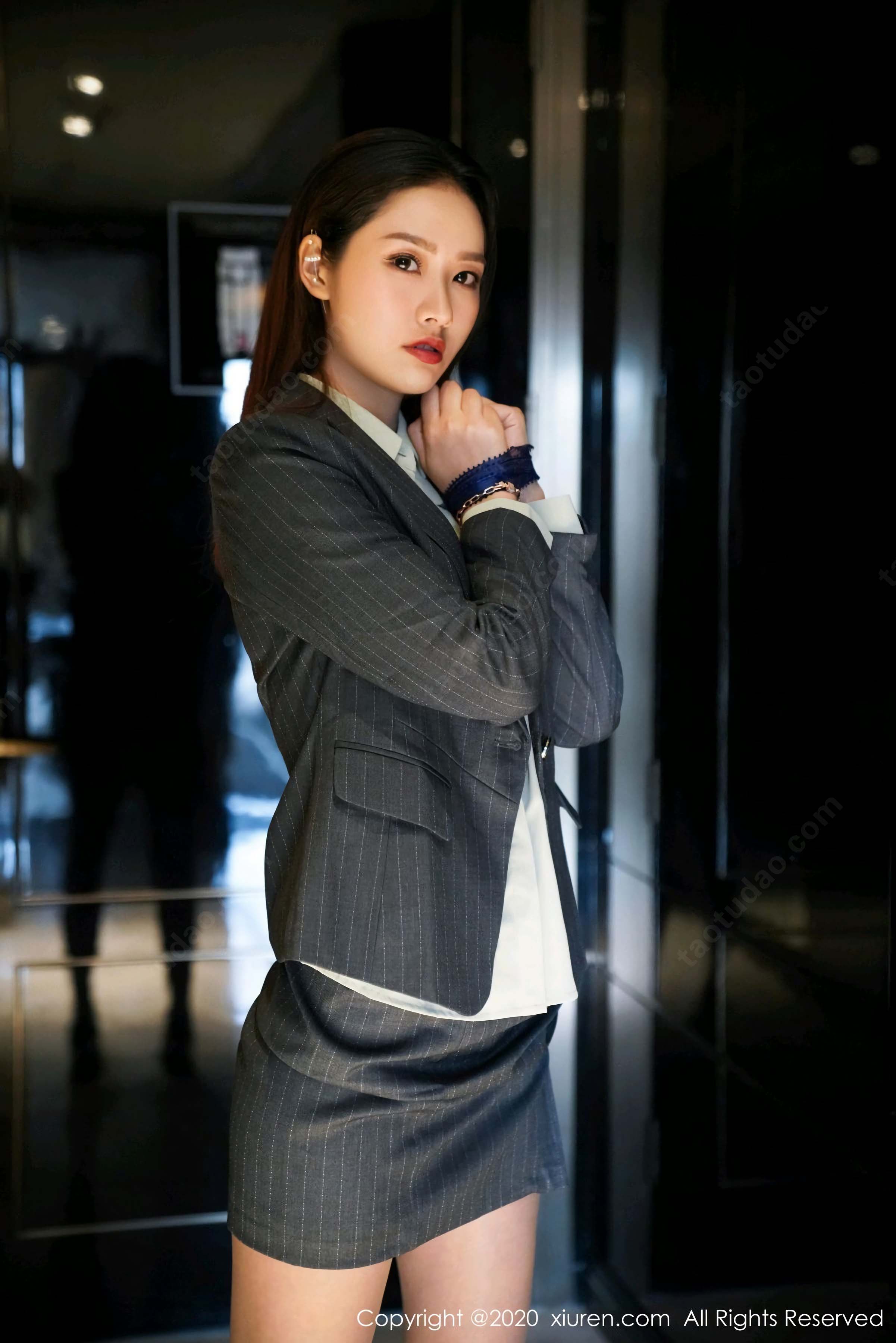 2020.09.21No.2579方子萱职场秘书OL制服装扮插图1